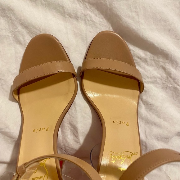 Christian Louboutin Jonatina Nude Heels - Picture 4 of 7